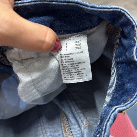 🏁 American Eagle Outfitters Curvy Hi-Rise Jegging - Blue size 0 - Picture 4 of 11